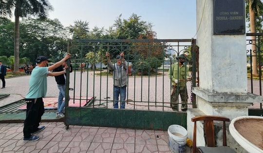 Hà Nội hạ rào, bỏ cửa Công viên Indira Gandhi