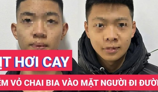 Kinh hãi cảnh 2 thiếu niên rượt đuổi, ném vỏ chai bia vào người đi đường để cướp xe máy