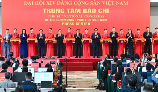 Khai trương Trung tâm Báo chí Đại hội đại biểu toàn quốc lần thứ XIV của Đảng