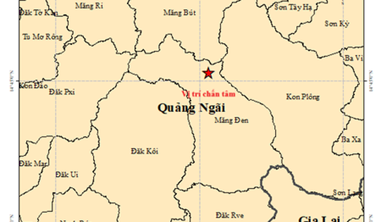Ba ngày liên tiếp ghi nhận động đất ở Lạng Sơn, Đà Nẵng, Quảng Ngãi