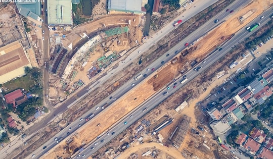 Toàn cảnh 'siêu nút giao' hơn 2.300 tỷ đồng nối Vành đai 3,5 với Đại lộ Thăng Long