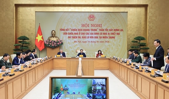 Thủ tướng chủ trì tổng kết 'Chiến dịch Quang Trung': 100% hộ dân vùng bão lũ có nhà ở an toàn