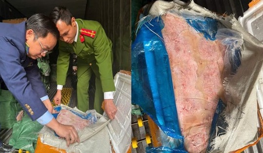 Phát hiện 10 tấn xúc xích, nầm lợn không rõ nguồn gốc tại kho đông lạnh ở Hà Nội