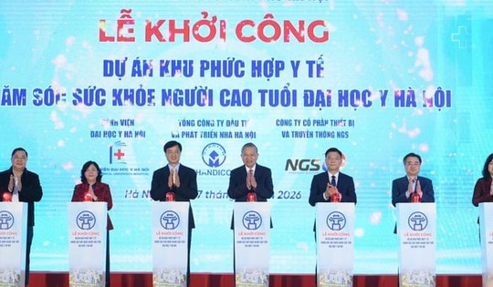 Tổng Bí thư Tô Lâm dự lễ khởi công Dự án Khu phức hợp Y tế - Chăm sóc sức khỏe người cao tuổi