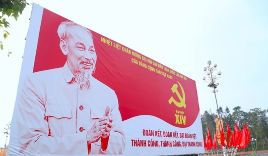 Thanh Hóa - Nghệ An rực đỏ cờ hoa hướng về Đại hội XIV của Đảng