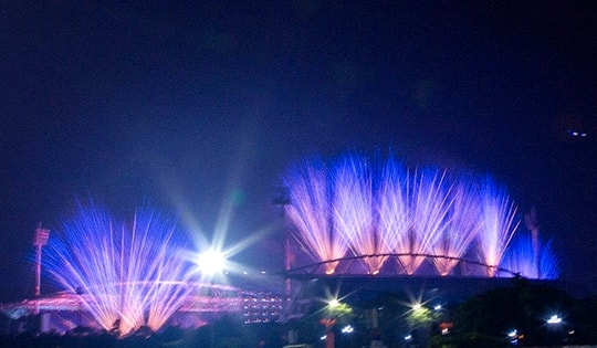 Sơ duyệt màn pháo hoa nghệ thuật quy mô lớn tại Mỹ Đình