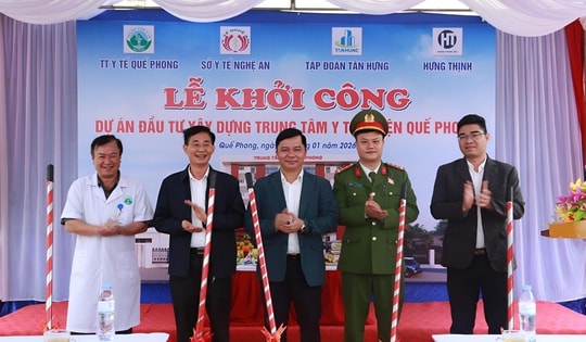 Khởi công Trung tâm Y tế Quế Phong – điểm tựa chăm sóc sức khỏe nơi vùng biên
