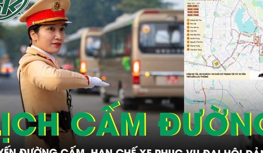 Phương án phân luồng giao thông ở Hà Nội từ 19-25/1 phục vụ Đại hội Đảng XIV và lộ trình thay thế