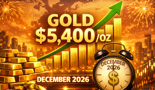 Goldman Sachs dự báo giá vàng thế giới lên tới 5.400 USD vào tháng 12/2026
