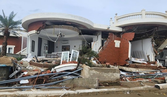 Nguyên nhân loạt villa ở Hà Tĩnh đổ sập sau bão số 10