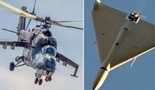 UAV Nga xuyên thủng phòng tuyến, phá hủy trực thăng chủ lực Ukraine