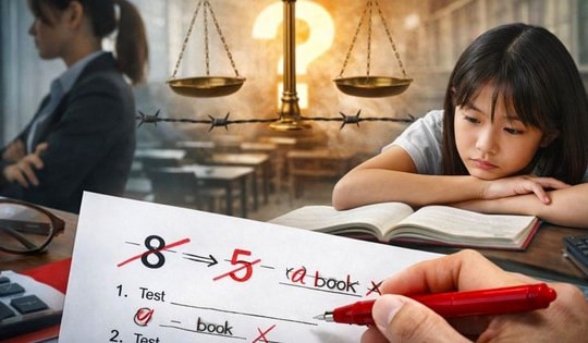 Sửa điểm học sinh: Khi cán cân liêm chính bị bẻ cong