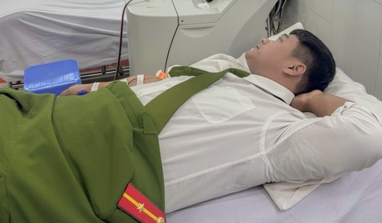 Thiếu úy Công an hiến tiểu cầu cứu bệnh nhân cao tuổi nguy kịch
