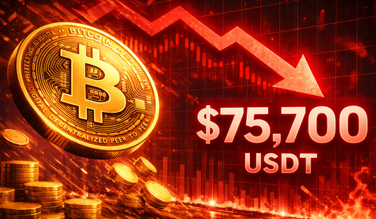 Bitcoin lao dốc về 75.700 USDT