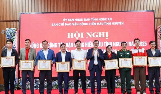 Nghệ An tiếp nhận hơn 50.000 đơn vị máu, vượt 111% kế hoạch năm 2025