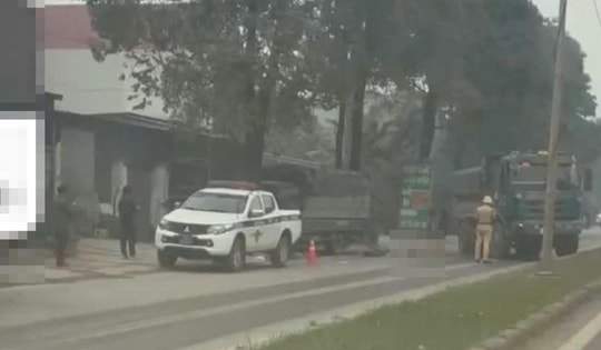 Va chạm xe ben trên Quốc lộ 1B, một cán bộ CSGT tử vong