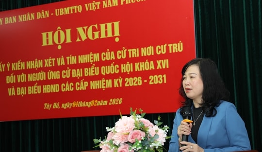 100% cử tri nơi cư trú tín nhiệm giới thiệu Bộ trưởng Bộ Y tế Đào Hồng Lan ứng cử Đại biểu Quốc hội Khoá XVI