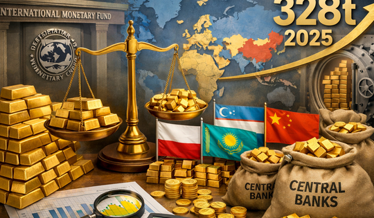 Ngân hàng Trung ương các nước gom 328 tấn vàng năm 2025