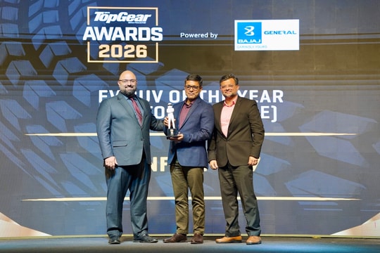 VinFast VF 7 nhận giải 'SUV điện của năm' tại BBC TopGear India Awards 2026