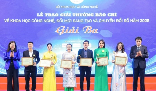 Báo Sức khỏe và Đời sống nhận giải Ba, giải báo chí về khoa học công nghệ, đổi mới sáng tạo và chuyển đổi số 2025