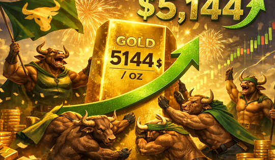 Giá vàng thế giới ngày 12/2 vượt 5.100 USD