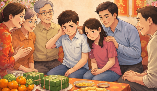 Những câu hỏi ngày Tết khiến trẻ áp lực và cách cha mẹ nên ứng xử