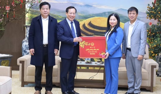 Thứ trưởng Lê Đức Luận thăm, chúc Tết các cơ sở y tế trên địa bàn tỉnh Lào Cai