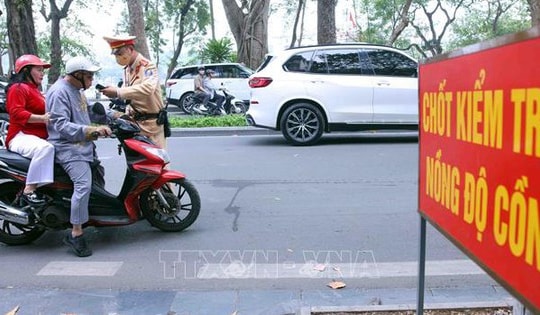 Tối mùng 1 Tết, xử lý trên 1.600 trường hợp vi phạm nồng độ cồn