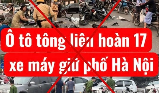 Công an Hà Nội xác minh tài khoản đăng lại tai nạn cũ gây hiểu lầm ngày Tết