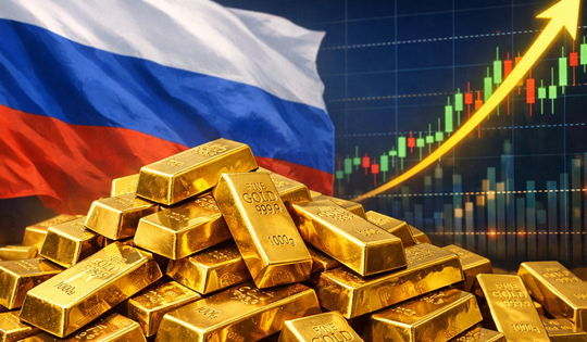 Nga chốt lời 300.000 ounce vàng ở vùng giá lịch sử