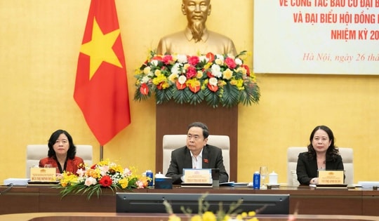 Khai mạc hội nghị trực tuyến toàn quốc về công tác bầu cử ĐBQH khóa XVI và đại biểu HĐND các cấp