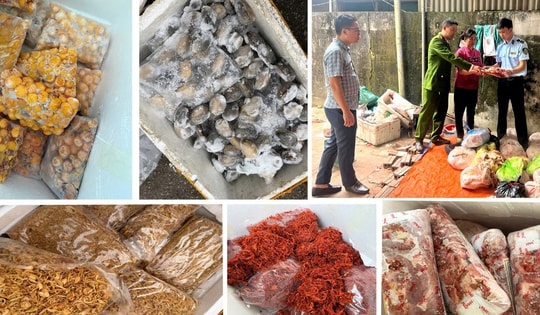 Thu giữ 4 tấn nầm lợn, tràng trứng... không nguồn gốc sắp ‘đổ bộ’ xuống các quán nướng vỉa hè