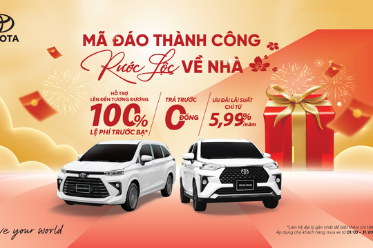 Veloz Cross tiếp tục được giảm đến 66 triệu đồng trong tháng 3/2026