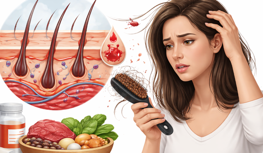 Vì sao thiếu sắt gây rụng tóc?