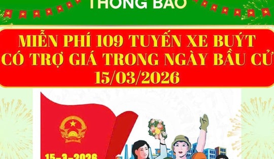 TP Hồ Chí Minh: Miễn phí vé xe buýt và metro số 1 trong ngày bầu cử 15/3