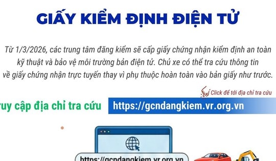 Hướng dẫn cách tra cứu giấy chứng nhận kiểm định điện tử