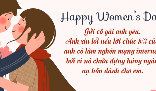 Lời chúc ngày Quốc tế Phụ nữ 8/3 tặng người yêu ngọt ngào