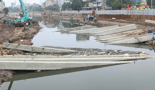 Tăng tốc cải tạo hạ lưu sông Kim Ngưu trước mùa mưa 2026