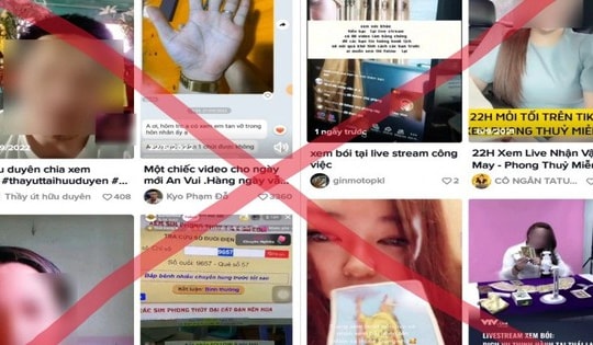 Cảnh báo hoạt động lừa đảo mê tín dị đoan, xem bói, dâng sao giải hạn đầu năm