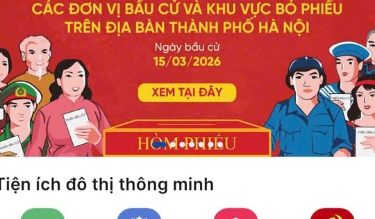 iHanoi tích hợp bản đồ số 1.451 điểm bầu cử phục vụ cử tri