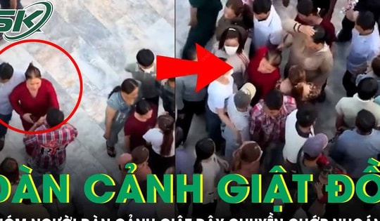 Clip nhóm người dàn cảnh giật dây chuyền trong chưa đầy 2 giây, nạn nhân chỉ biết ngơ ngác