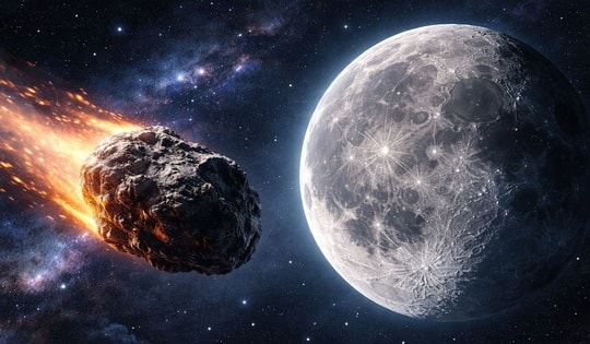 Mặt Trăng có phát nổ như pháo hoa khi va chạm với tảng đá vũ trụ?