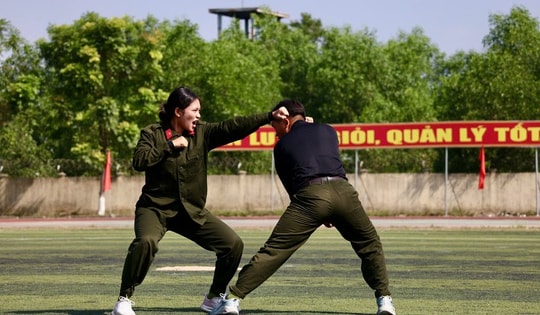 Mãn nhãn các màn võ thuật, diễn tập chống khủng bố của học viên công an