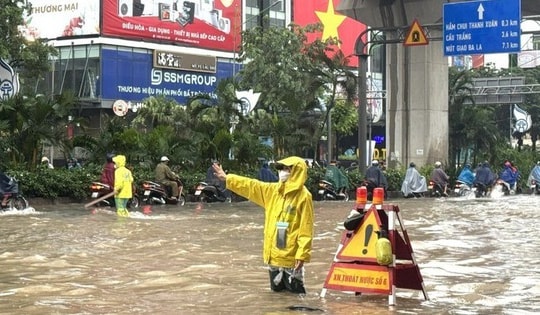 Hà Nội phân luồng một số tuyến đường phục vụ thi công dự án chống ngập úng