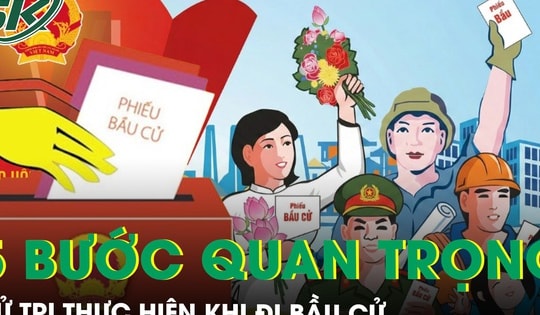 Hướng dẫn chi tiết 5 bước cử tri thực hiện khi đi bầu cử và những điều cần lưu ý