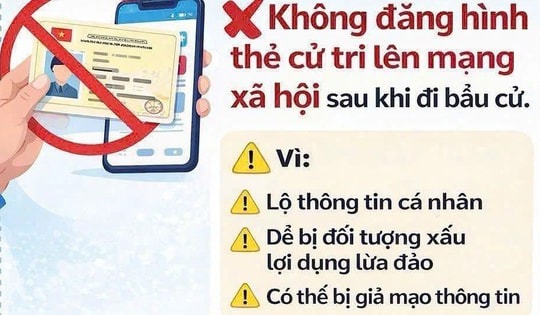 Vì sao không nên đăng thẻ cử tri lên mạng xã hội?