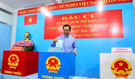 31 xã, phường trên địa bàn TPHCM đạt 100% cử tri đi bỏ phiếu bầu cử