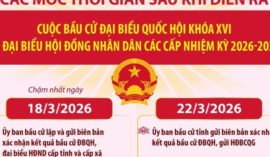 Các mốc thời gian quan trọng sau cuộc bầu cử