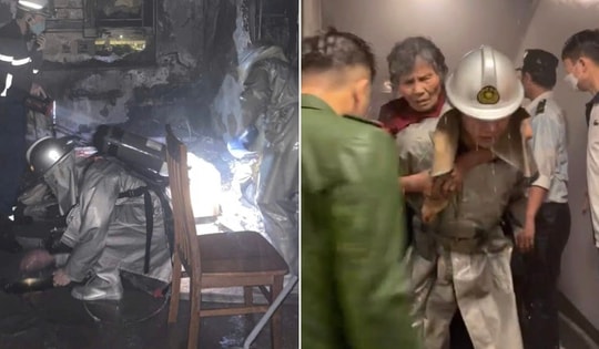 Hà Nội: Cháy căn hộ chung cư Ecohome, 3 người được giải cứu