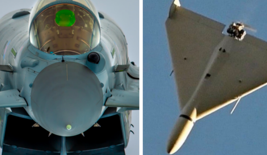 Loạt chiến đấu cơ châu Âu liên tiếp trúng đòn UAV từ Iran